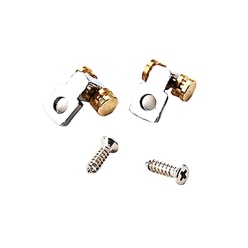 QUMIIRITY 2個ローラーストリングツリー ギター弦固定具 属製 弦ガイド ネジ付き 電気ギターパーツ 交換用 アクセサリー