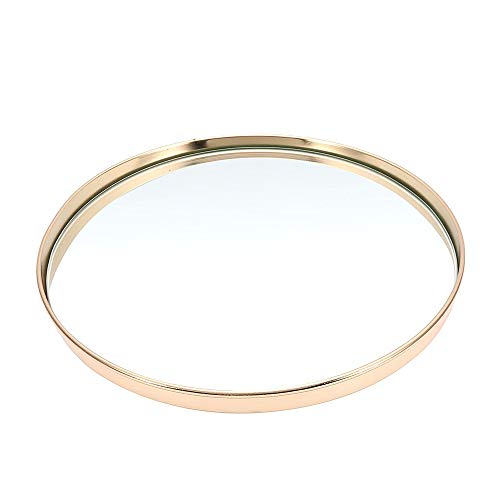 Teerwere Cake Stand Cake Stand Gold Plated Mirror Cake Pan Stand Glass Round Display Pedestal 8 10 12 Inch (Color : Gold, Size : 8 Inch) #TOP4