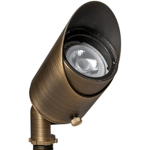 VOLT Top Dog Scotty 12V Cast Brass Outdoor Spotlight (Bronze) for Low Voltage Landscape Lighting of Yard, Lawn, Garden, Patio, Trees & House Cover