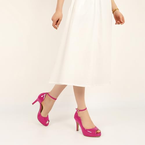 Image of AUMOTED High Heels Pumps Platforms Shoes for Party Daily 3.4 inch Dressy Pumps
