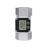 Contalitri Elettronico Digitale in Acciaio Inox con Accumulo Totale istantaneo(3'stainless steel)