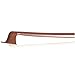 ADM Half Size Student Violin Bow, Well Balanced Handmade Brazilwood Bow with Horsehair, Ebony Frog with Pearl Eye and Pearl Slide, Brown