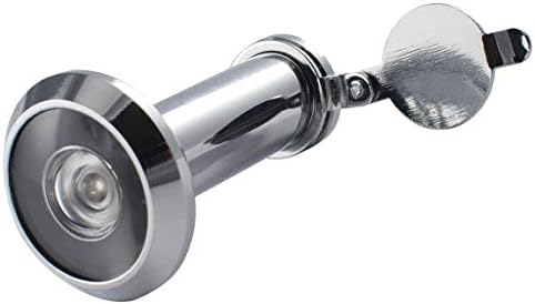 ABTI DV-1912 Solid Brass Door Viewer with Shutter,190-Degree View Angle, Apply to 1-3/8" to 2-1/6” Door Thickness,1 Pack.