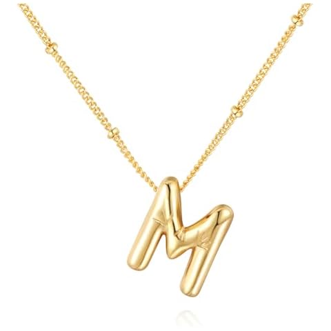 Qyalie Bubble Letter Necklace for Women Cover