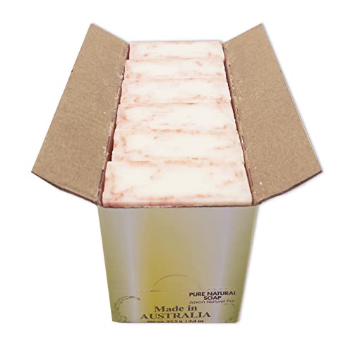 Bela Bath & Beauty, Pomegranate, Triple Milled Moisturizing Soap Bars, No Harsh Ingredients, 3.3 Oz Each - 6 Pack #TOP2