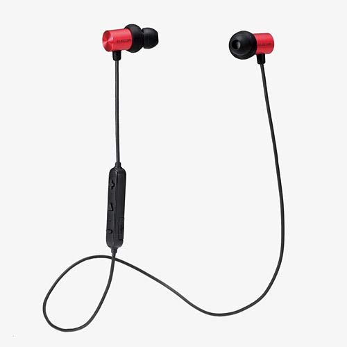 エレコム Bluetooth搭載ダイナミック密閉型カナルイヤホン（レッド）ELECOM LBT-HPC21MPRD LBT-HPC21MPRD_01k.jpg