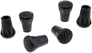 6 Pcs Heavy Duty Rubber Ferrules Walking Stick Rubber Tips Trekking Poles Caps for Hiking Stick Walking Trekking Poles