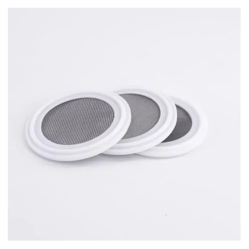 77.5mmOD-2.5Inch TC Triple Clamp Strainer Screen 10-500 Mesh Stainless Steel 304 PTFE Sanitary Gasket Seal for Home Brewing(200 Mesh)