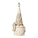 Enesco Jim Shore Heartwood Creek White Woodland Gnome Holding Birdhouse Figurine, 7.08 Inch, Multicolor