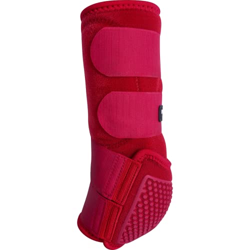 Classic Equine Flexion By Legacy2 Hind Support Boots, Crimson, Medium #TOP2