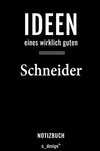 Notizbuch für Schneider: Originelle Geschenk-Idee [120 Seiten weisses blanko Papier]