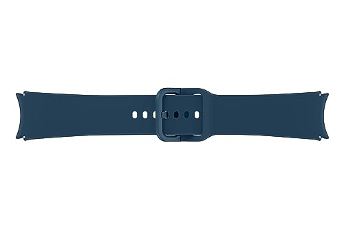 Image of SAMSUNG Galaxy Watch 6, 5, 4 Series Sport Band with T-Buckle Closure for Active Men and Women, FKM Smartwatch Replacement Strap, One Click Attachment, Medium /Large, ET-SFR94LNEGUJ, Indigo