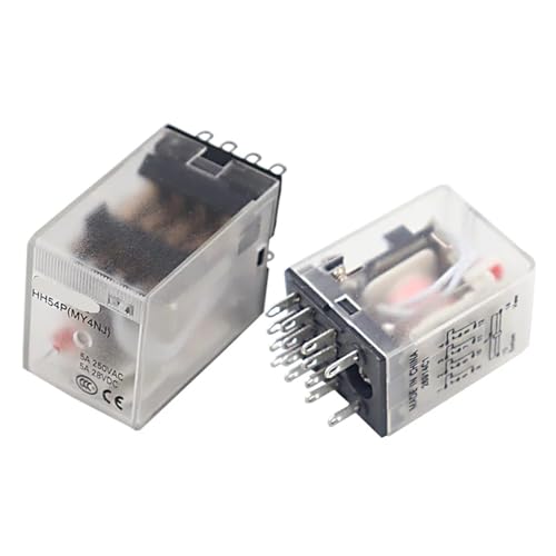 Relé MY4NJ AC110V mini relé electromecánico 14 pines con base de conexión 4