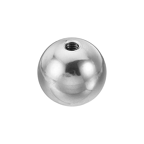 PATIKIL M6x28mm Ball Nuts Knob, 1 Pack Female Thread 304 Stainless Steel Round Blind Hole Screw Cap Cover for Lighting Machinery DIY Decoration, Silver