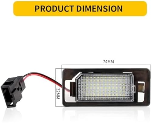 Luz de matrícula para solucionar fallos de luz en Audi A3 A4 TT 4