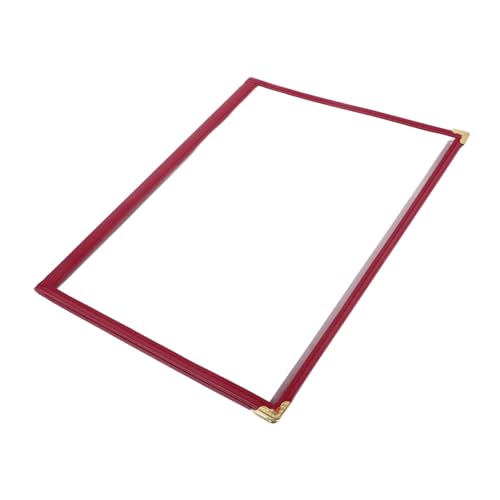 STOBAZA 8-View Menu Book Holder for Restaurants A4 Size Menu Covers Stylish and