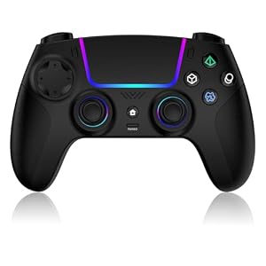 VidPPluing Wireless Controller Compatible with PS5/Android/IOS/MAC/Steam Deck, Gamepad with LED Lighting/Hall Effect Trigger/Turbo/Macro/Dual Vibration/3.5mm Headset Jack/1500 mAh Battery