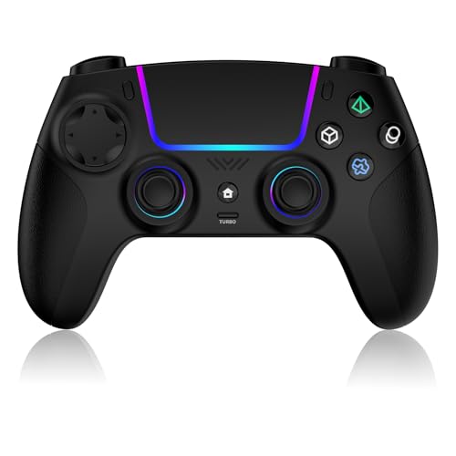 VidPPluing Wireless Controller Compatible with PS5/Android/IOS/MAC/Steam Deck, Gamepad with LED Lighting/Hall Effect Trigger/Turbo/Macro/Dual Vibration/3.5mm Headset Jack/1500 mAh Battery