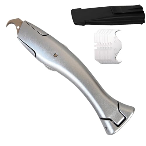 Roofing Cutter, Fish-Shaped Flooring Cutter with , Heavy Duty Box Opener, Professional Tool 6.3 x 1.65 Inches for Cutting Drywall, Carpet, Cardboard
