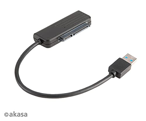 USB 3.1 to 2.5" SATA SSD and HDD Adapter Cable Akasa