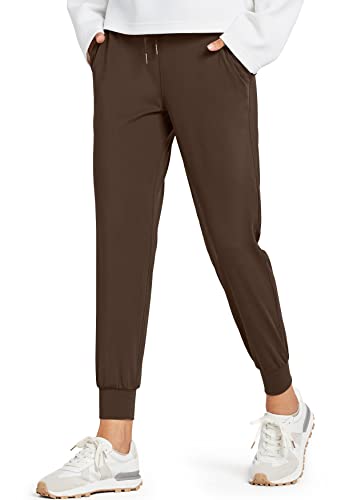 Image of Libin Women's Joggers Pants Athletic Casual Sweatpants Petite /Regular /Tall | Running, Workout, Gym, Yoga, Lounge, Travel, Golf Clothes with Pockets, 4 way stretch, Tapered, Dance Trousers