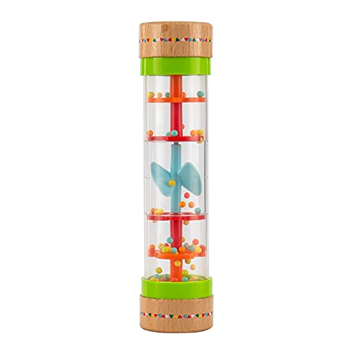 Image of Musfunny Rainmaker Baby Rain Stick Toys for Kids: 8 inch Rainstick Sensory Rattle Toys for Babies,Shaker Rainfall Tubes Musical Instrument -Colorful