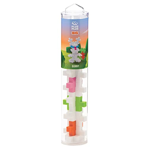 Image of PLUS PLUS Big Bunny Tube - 15 Piece Large Building Blocks for Toddlers