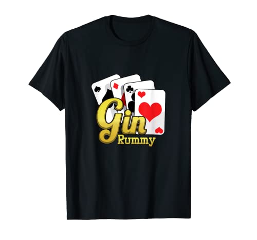 Photo de Gin Rummy Cards Jeu de cartes à deux joueurs Rum et Gin Aces T-Shirt