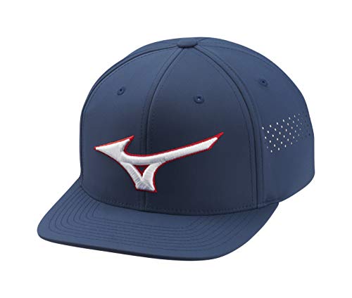 Mizuno Womens Tour Flat Snapback Baseball-caps Navy