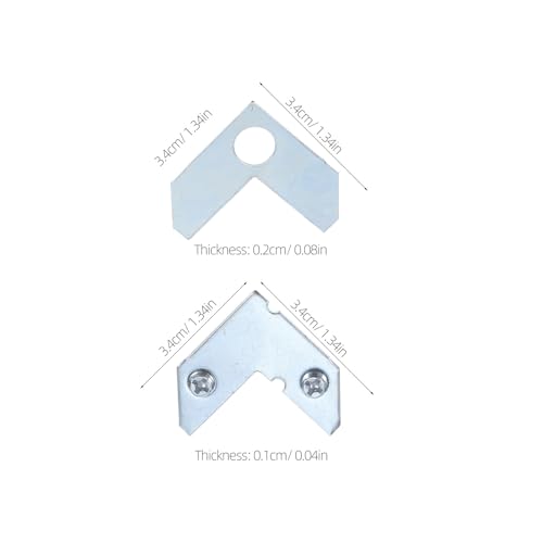 Plaques d'angle en alliage d'aluminium KOMBIUDA avec support renforcé de précision