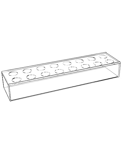 QWORK® clear acrylic flower vase, acrylic flower centrepiece, 40cm, for home decor or weddings party