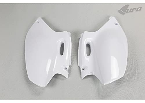 Flancs latéraux UFO PLAST blanc pour moto Yamaha WRF 400 de 1998 à 2002