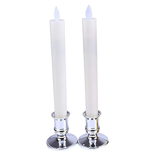 Preisvergleich Produktbild MOPKJH teelichter elektrisch led- teelichter LED-Kerze Batteriekerzen flackern Batterie Teelichter elektrische Teelichter Kerzen batteriebetrieben Silver