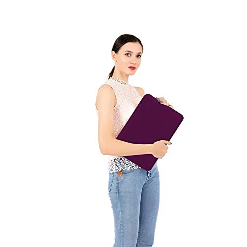 Image of MOSISO Laptop Case 16 inch, 15-15.6 inch Laptop Sleeve Bag Compatible with MacBook Pro 16 inch, HP, Acer, Dell, Lenovo, ASUS Notebook, Neoprene Computer Sleeve Bag with Small Case,Magenta Purple
