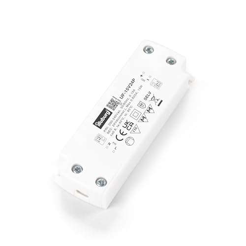 illuburg Transformador LED 24V 15W Extraplano Sin Parpadeo LED Alimentador Fuente de Alimentación Driver