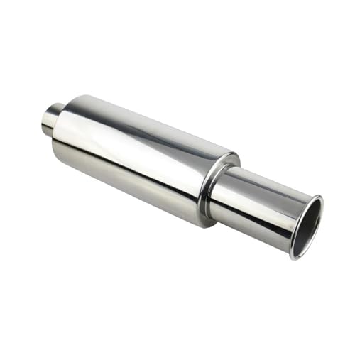 Silencieux d'échappement en acier inoxydable avec finition argentée miroir