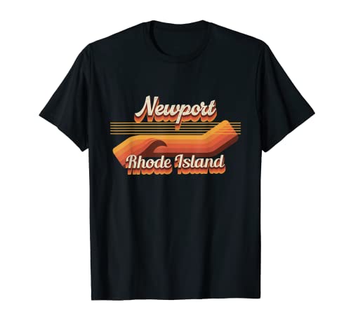 Retro Newport, RI 80er Jahre Outfit - Newport, RI Beach T-Shirt