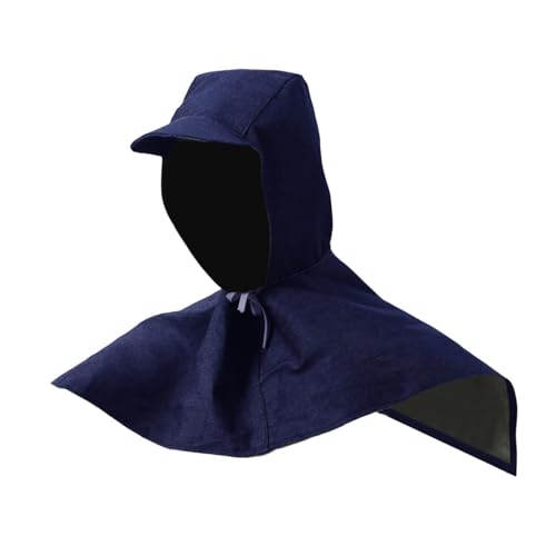 WeiLaiKeQi Welding Cover Hood Protective Welding Cap Multifunctional Wear Resistant Reusable Welding Shawl, Cap Brim Closed