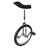 Green Slide Monociclo 20" Gamma Nova Nero, Principiante (Forcella rotonda), Cerchio in alluminio leggero, Sella ergonomica con Maniglie