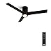 Produktbild CREATE / WINDLIGHT MINIMAL/Deckenventilator ganz Schwarz mit Beleuchtung und Fernbedienung/Leise, Timer, DC-Motor, 40W, Ø132 cm, 6 Geschwindigkeiten, Sommer-Winterbetrieb