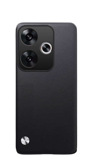 HIGAR Back Cover for Poco F6 Polycarbonate Leather Back case Cover (Black) (B0D8VR72YZ) Amazon Price History, Amazon Price Tracker