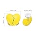 uxcell 2Pcs Toilet Tank Button Toilet Button Pusher Love Heart Shaped Flushing Toilet Button Pusher Toilet Replacement Part for Women Long Nail Yellow