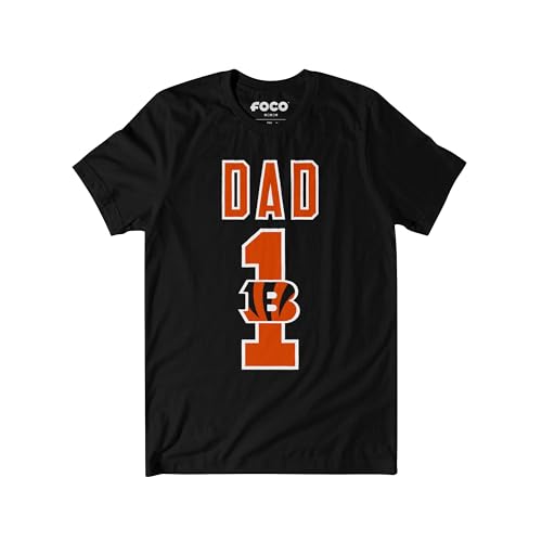 Image of FOCO NFL Mens NFL Team Logo Tee Shirt #1 Dad T-Shirt