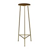 MICA Decorations Jill Beistelltisch - 35x35x120 cm - Eisen - Gold