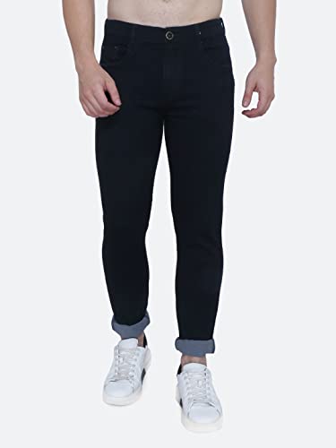 Image of Strechable Denim Regular Fit Mid Waist Light Weight Soft Feel Stretchable Denim Jeans Pant for Men