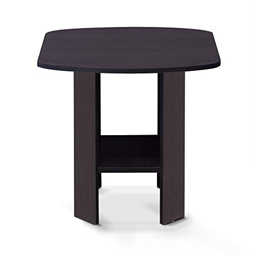 Image of FURINNO Simple Design End /SideTable, 1-Pack, Dark Walnut