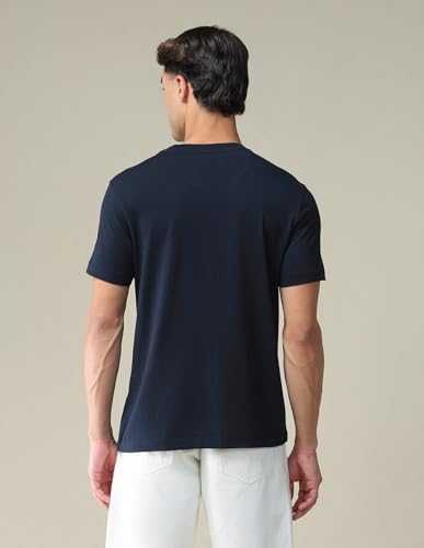 Image of U.S. Polo ASSN. Knitted Slim Fit Cotton T-Shirts for Men - Breathable & Comfortable, Half Sleeves Mens Casual T Shirts