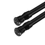 White Oval Spring Tension Rod. 5/8