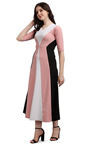 Image of Purvaja Women's Geometric Half Sleeve Maxi Dress