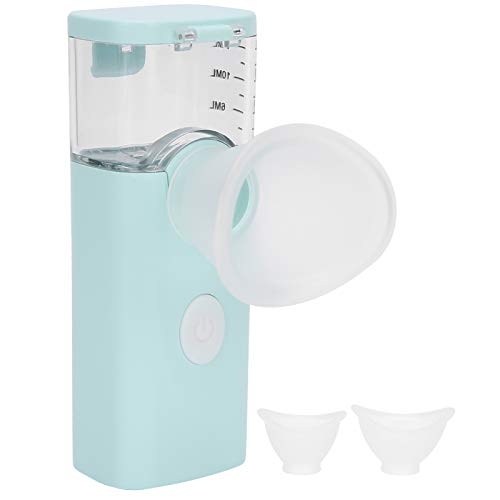 Aerosol Portátil para el Cuidado de los Ojos 2 en 1, Vaporizador Facial USB, Máquina limpiadora Hidratante de ojos Portátil Pulverizador de Sauna Facial Nano Pulverizador(azul)